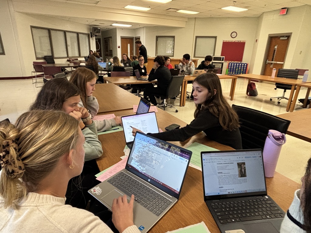 Students working together.