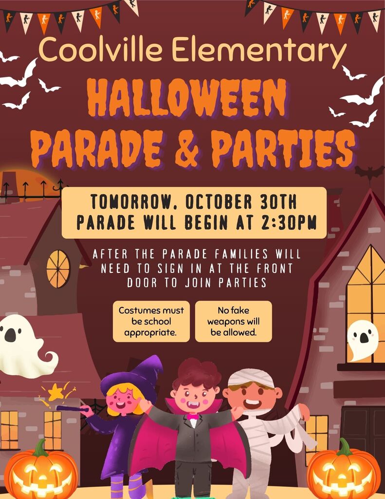 Halloween Parade & Parties at Coolville Elementary