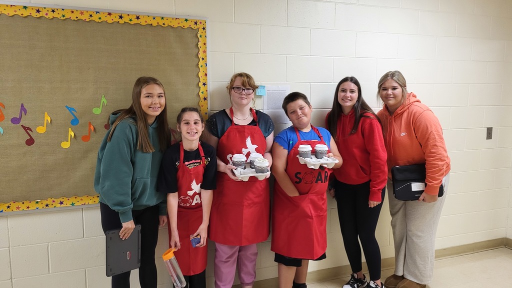 Students with classroom cadet teachers.