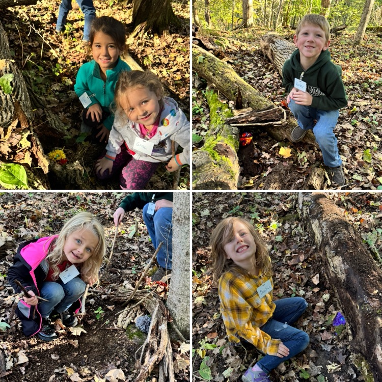 Making shelters!