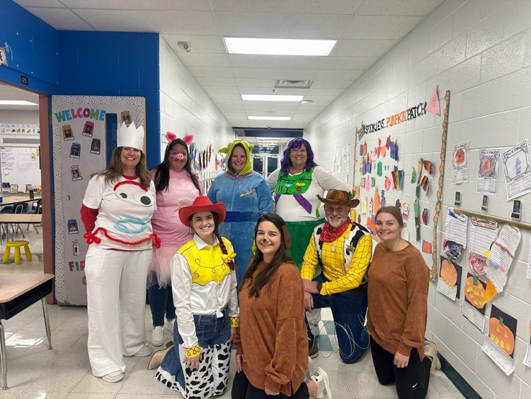 Our Toy Story team and Mr Walker as Woody