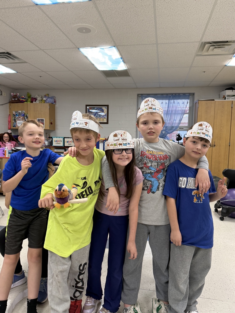 Our Multi Age class created plot sequence crowns for The Leaf Man!