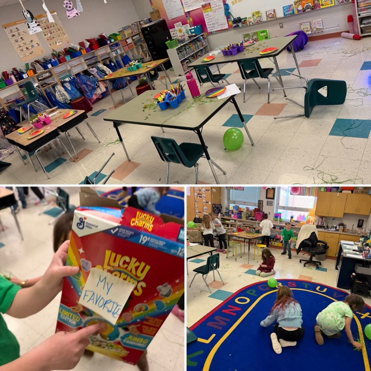 The students help clean it up!