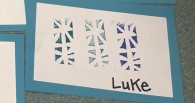 6th grade carved stamps!