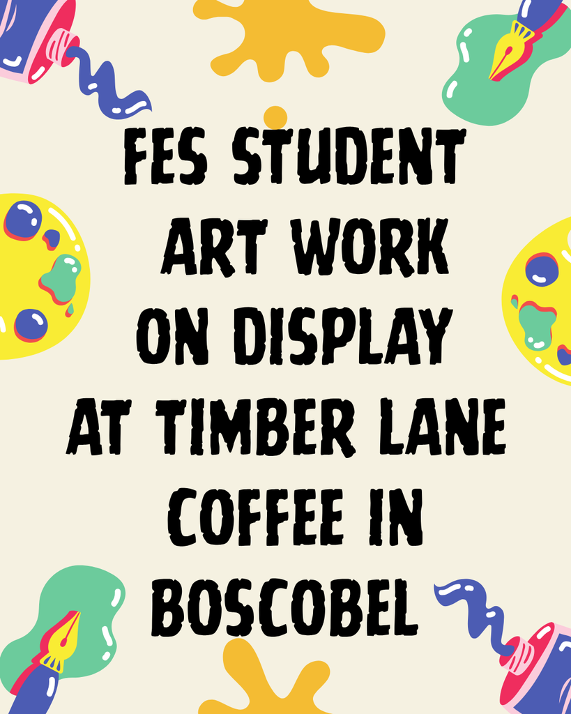 fes student artwork on display in boscobel at timber lane coffee