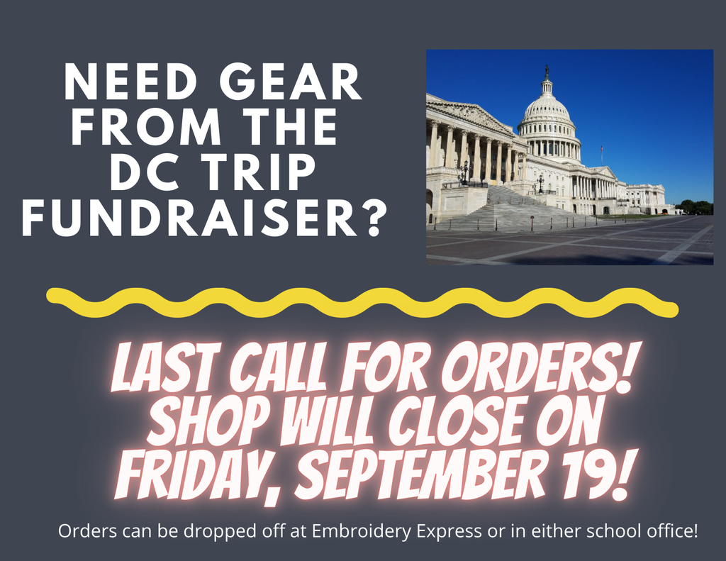 Day Fundraisers are due on Friday!