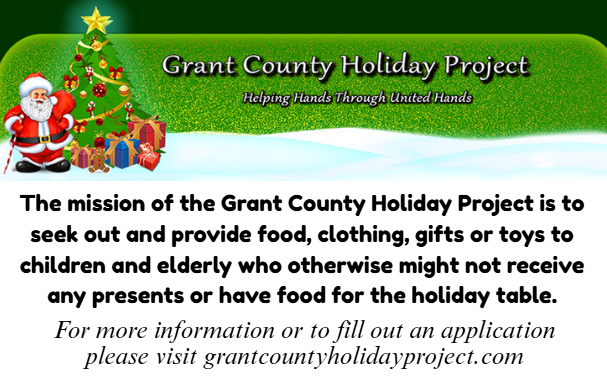 grant county holiday project information and website to apply