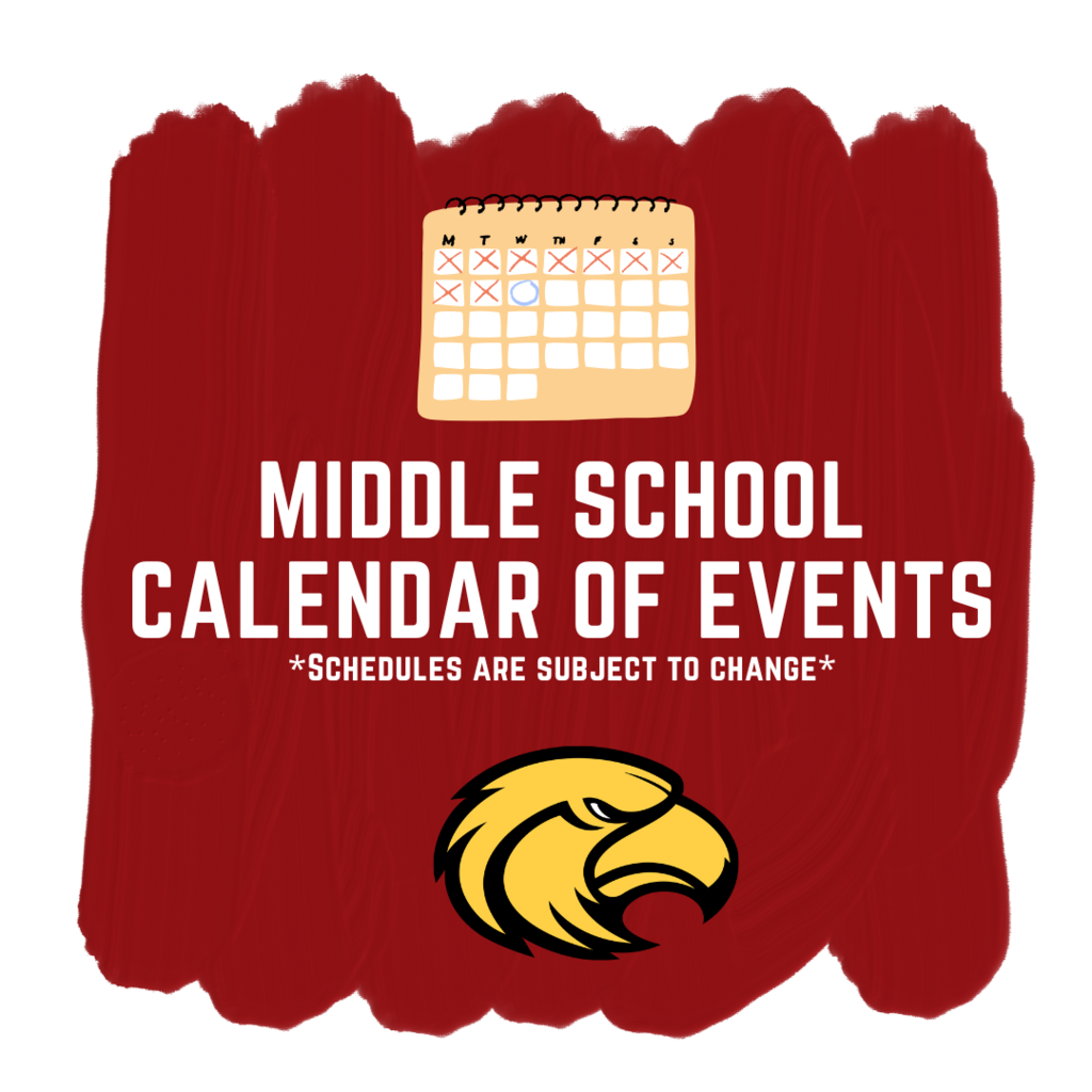 Middle School Calendar of Events
