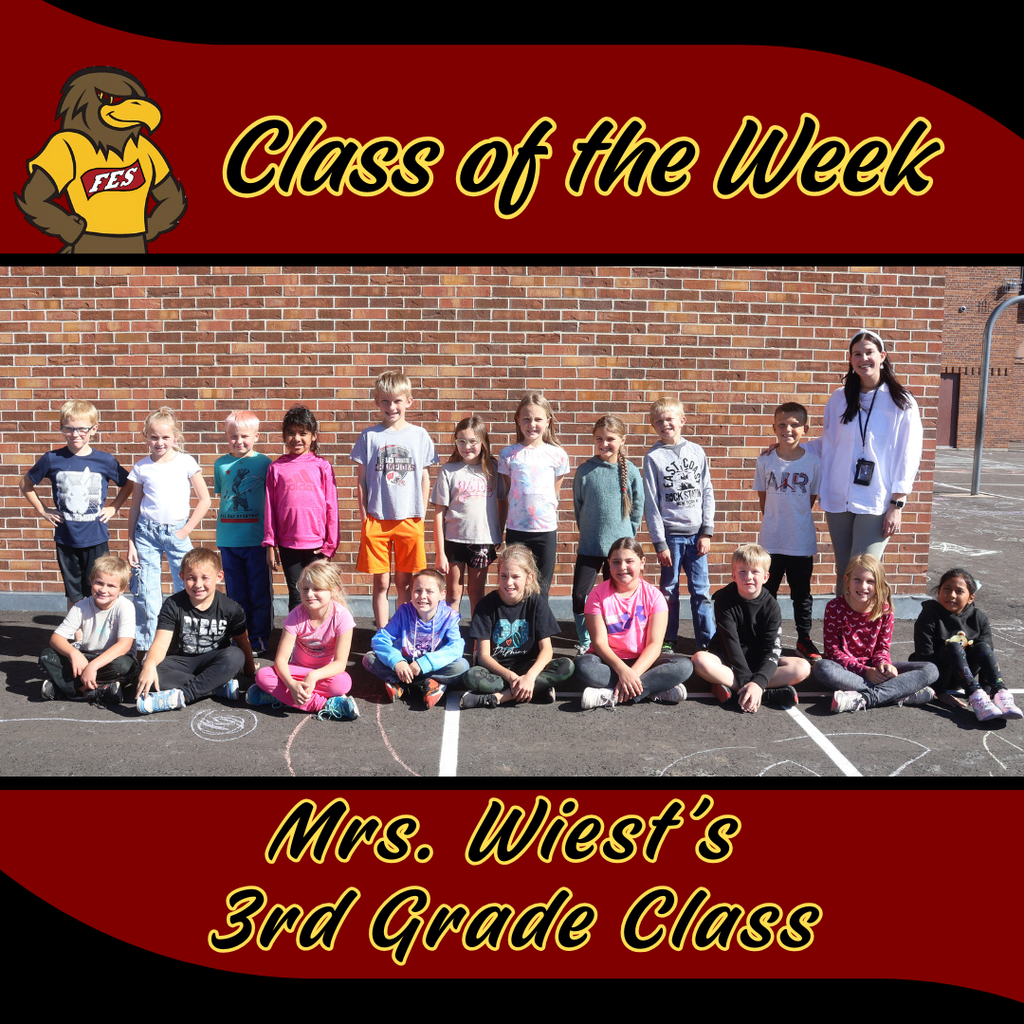 Class of the week - Mrs. Wiest's 3rd grade class with a class photo