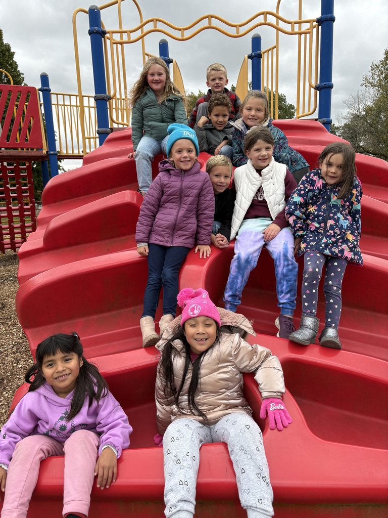 students play on equipment at a park