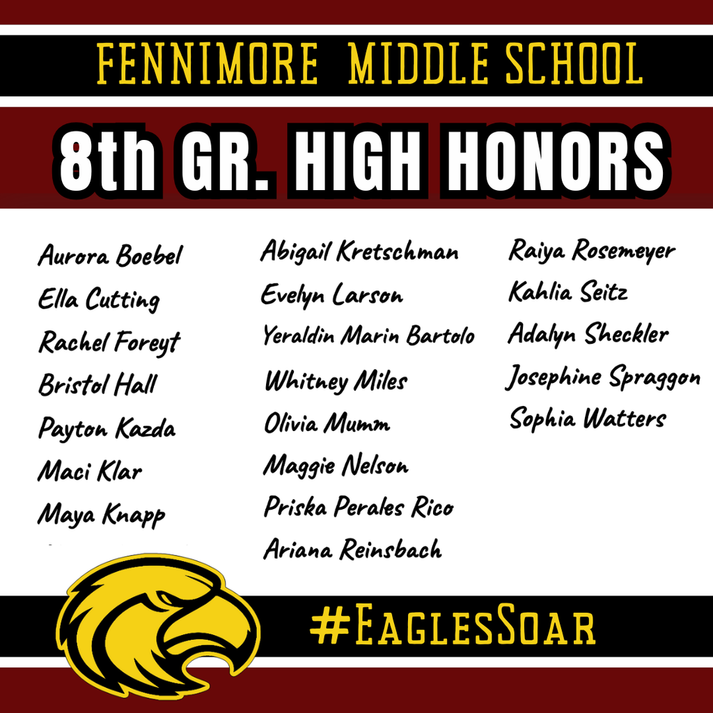 8th gr high honors