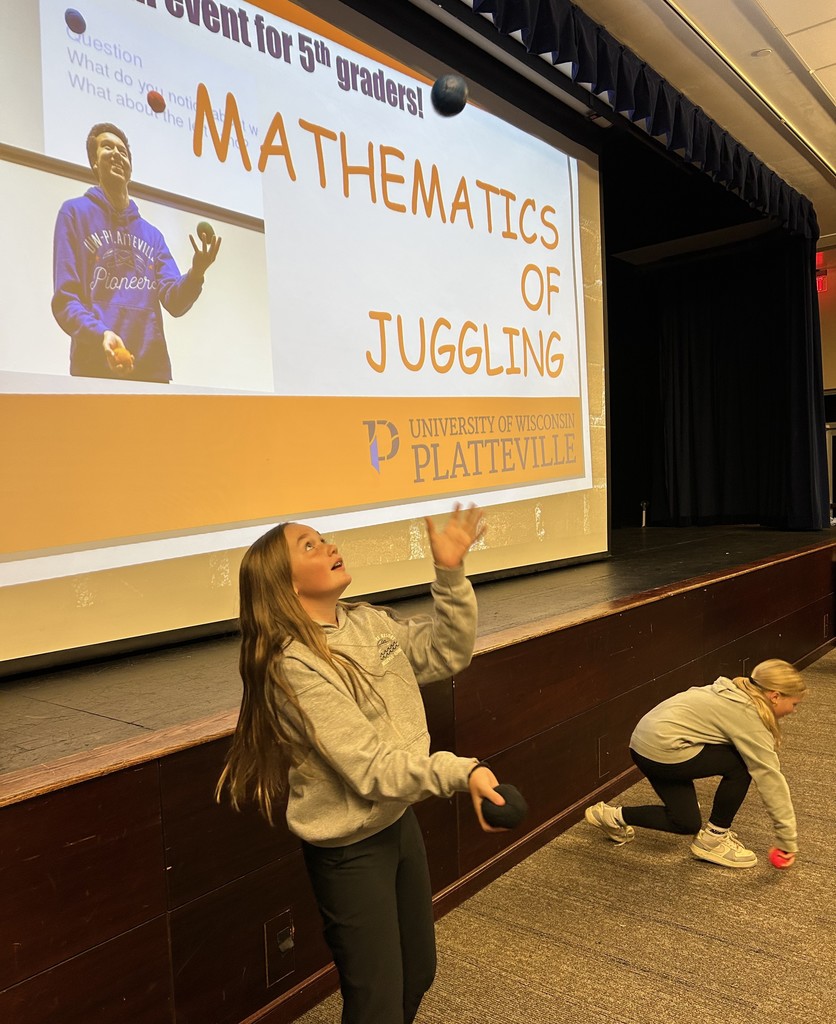 students try their hand at juggling