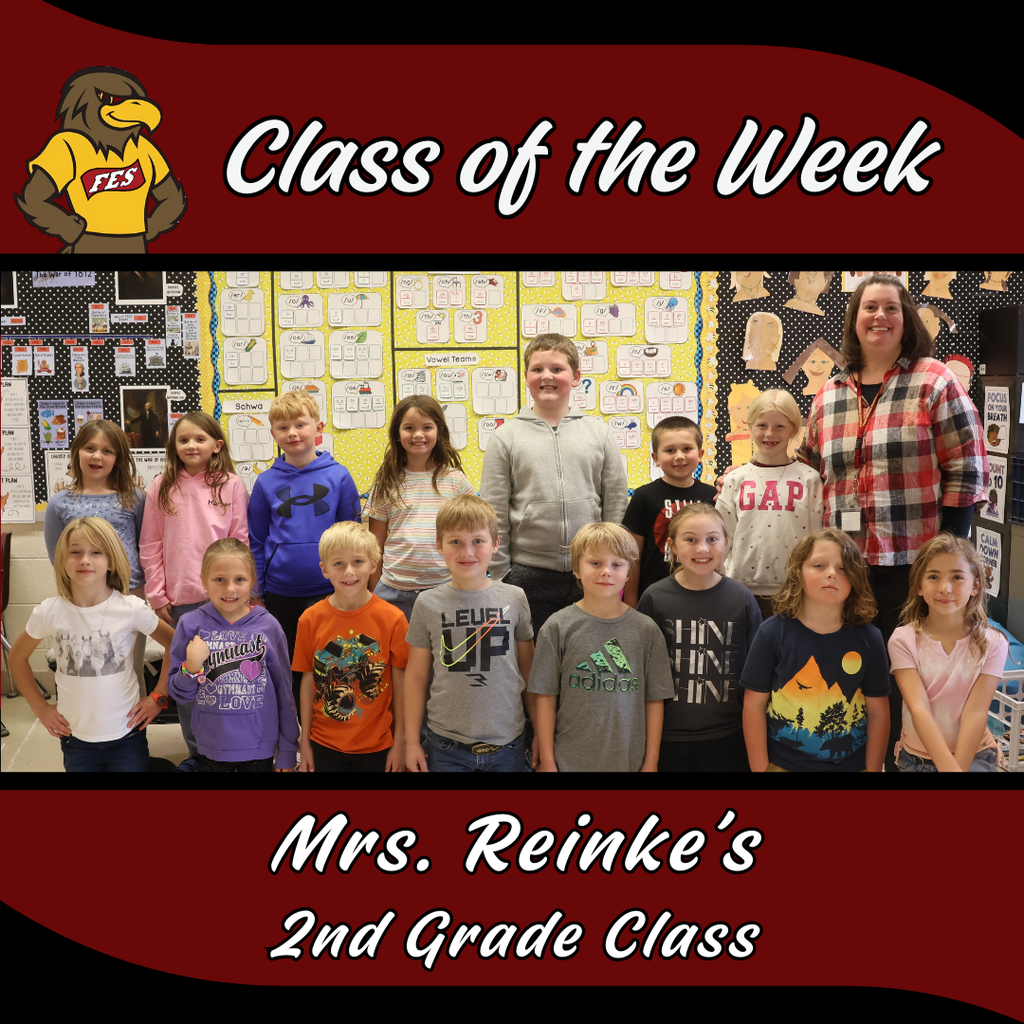 Mrs. Reinke's Class of the week with a class photo