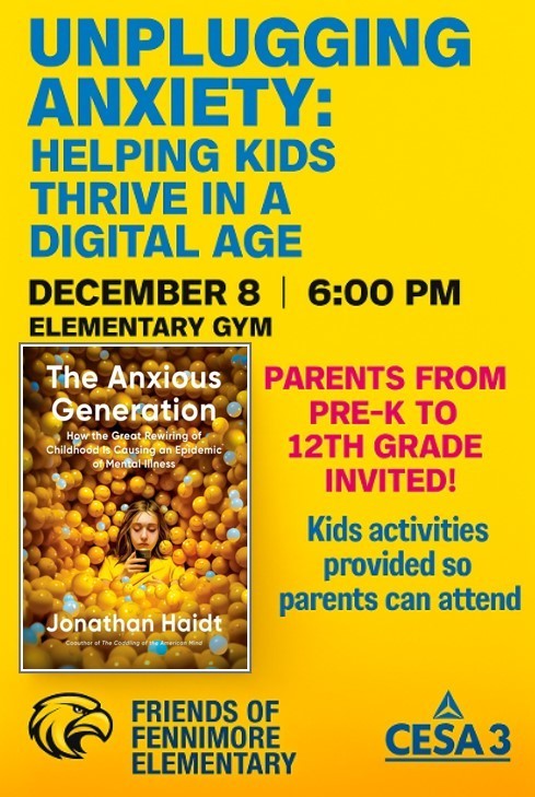 Workshop for parents:  Unplugging anxiety: Helping kids thrive in a digital age