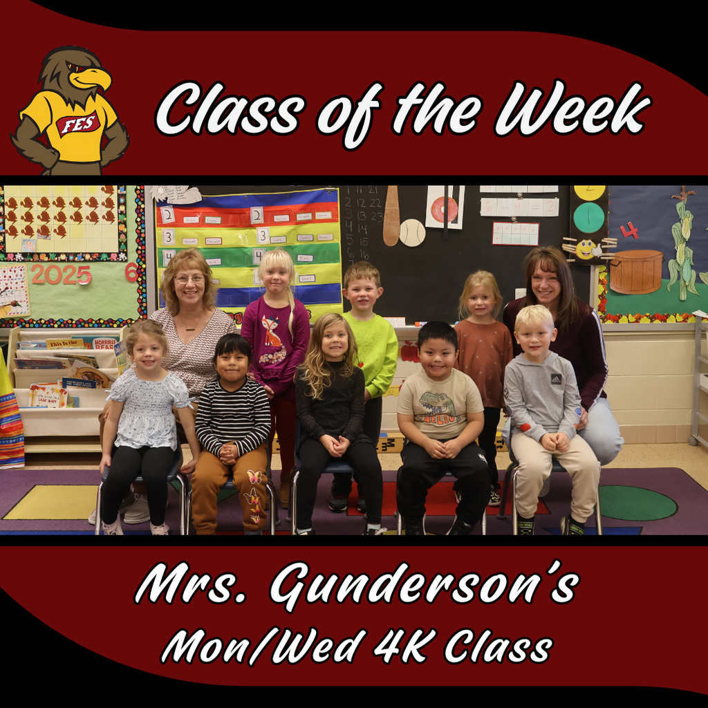 Class of the week - Mon/Wed 4K - Gunderson class