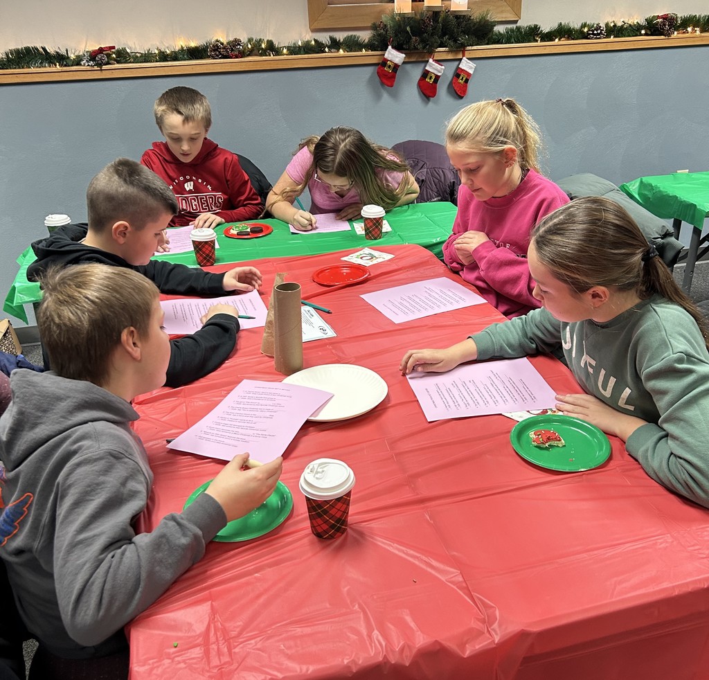 students do a team building game at the leadership conference