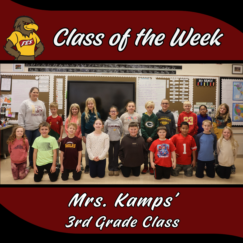 Class of the week - Mrs. Kamps 3rd grade class