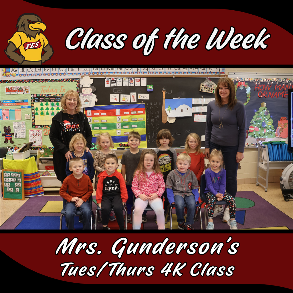class of the week Gunderson tues/thurs 4K class