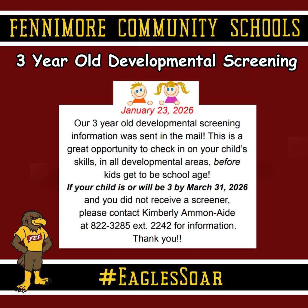3 year old developmental screening - January 23, 2026