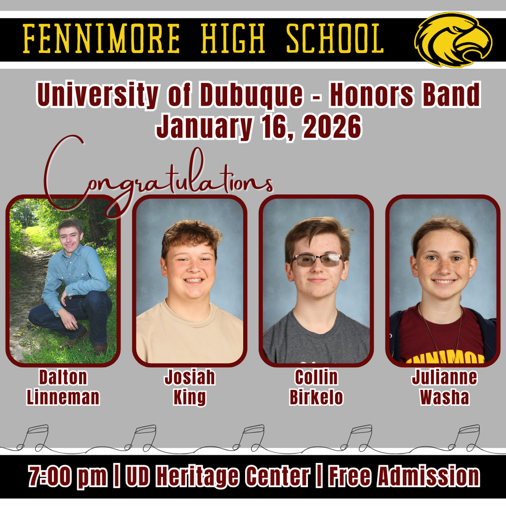 UD Honors Band Participants - 1/16/26