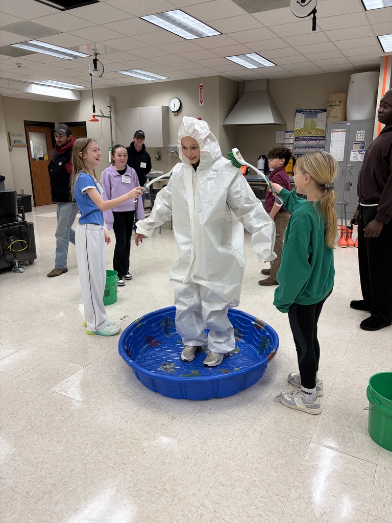 fifth and 7th grade girls at the women in STEM day at UWP 