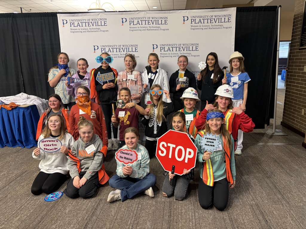 fifth and 7th grade girls at the women in STEM day at UWP 