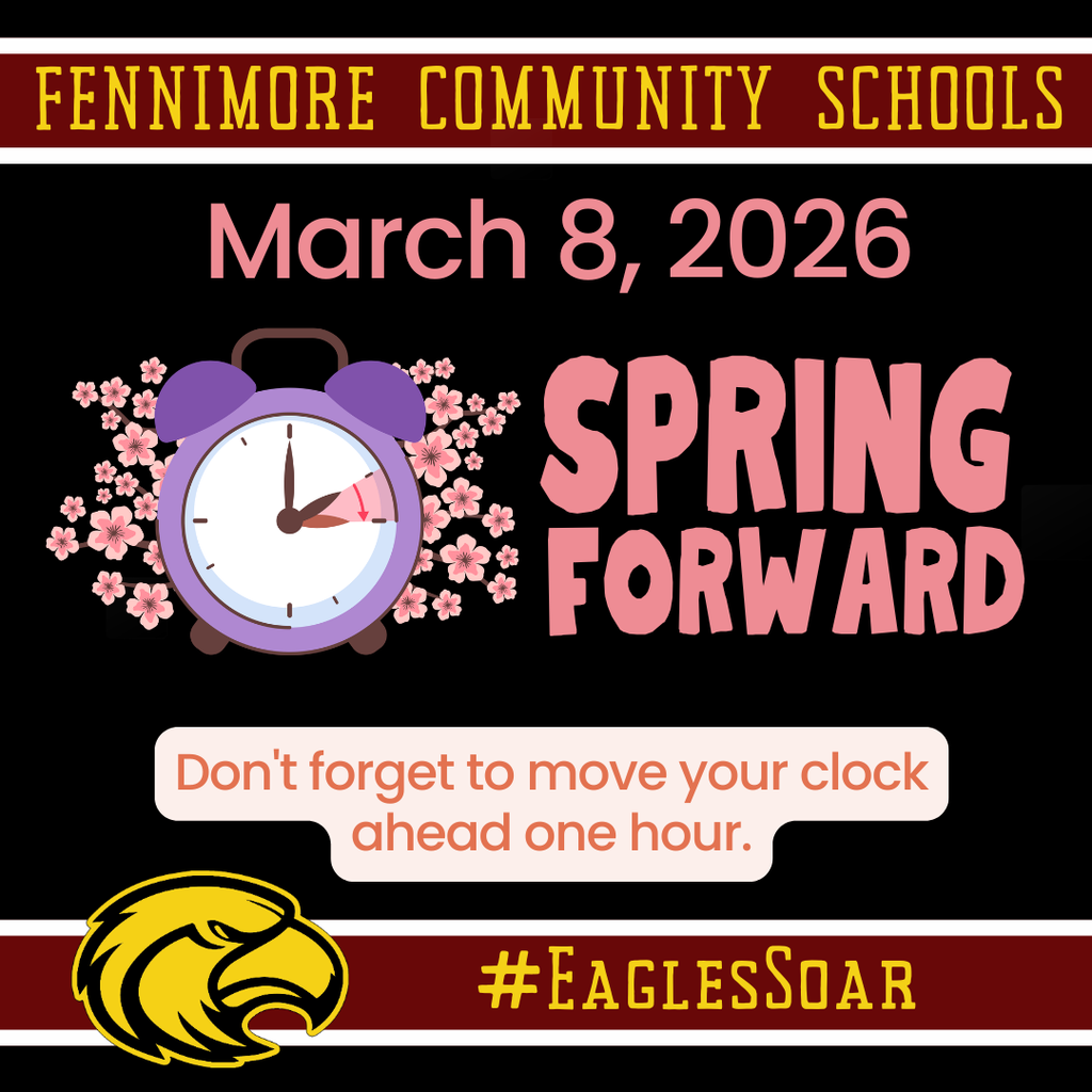 Spring forward on Sunday March 8th