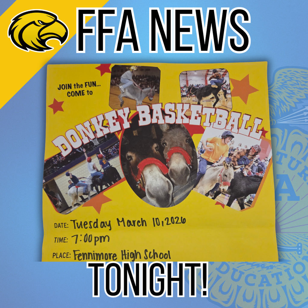 Reminder FFA Donkey Basketball Tonight!