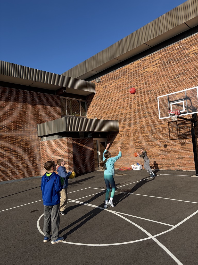 students play outside on family night