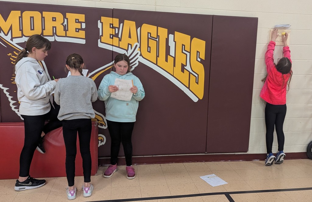 students find easter eggs and solve test review problems for math