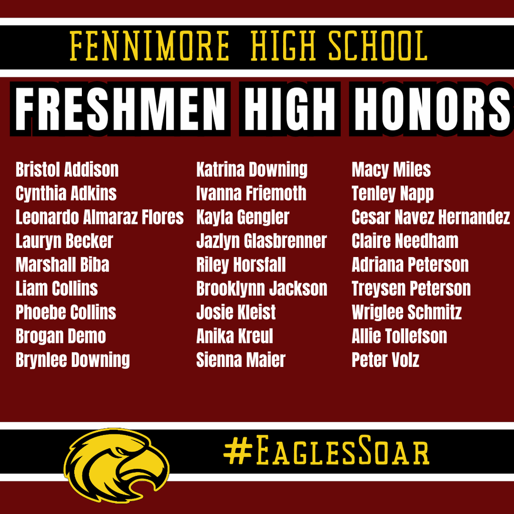 Freshmen high honors