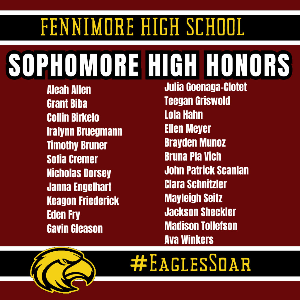 sophomore high honors