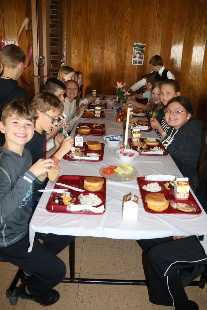 students enjoy the formal dinner