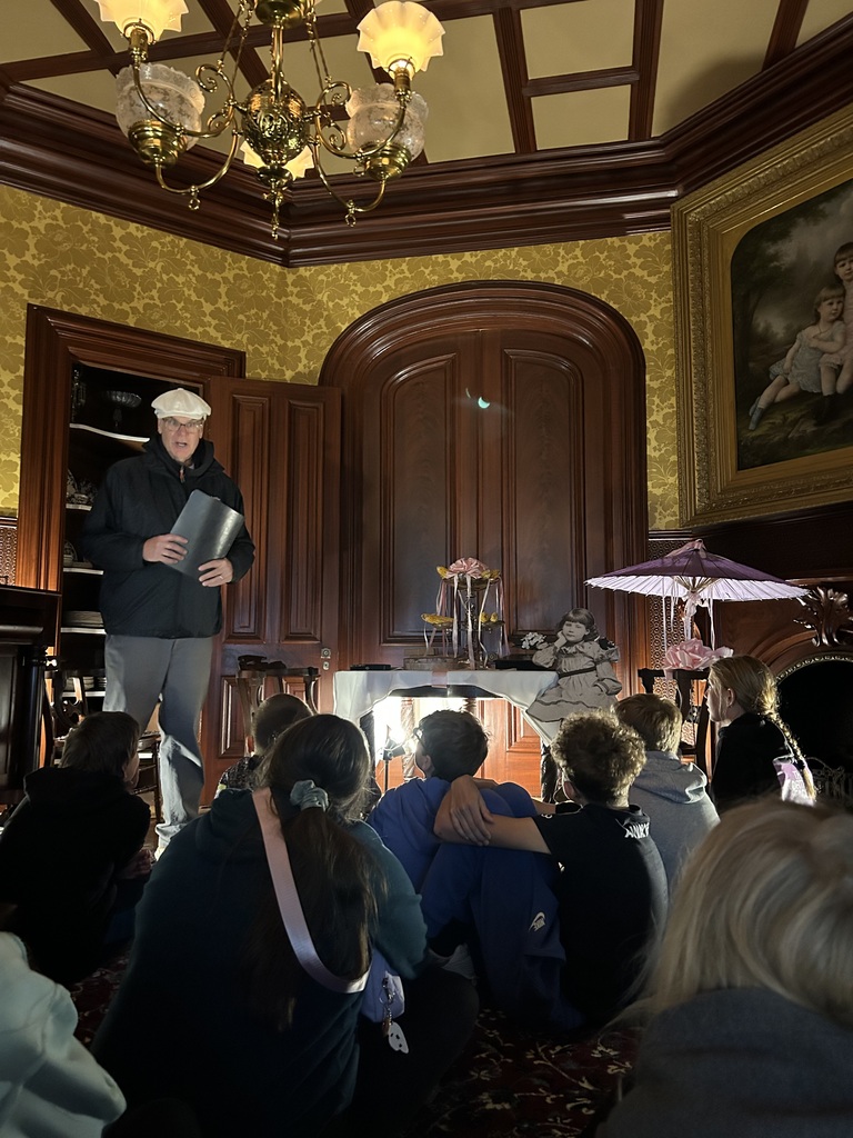 students listen to a speaker