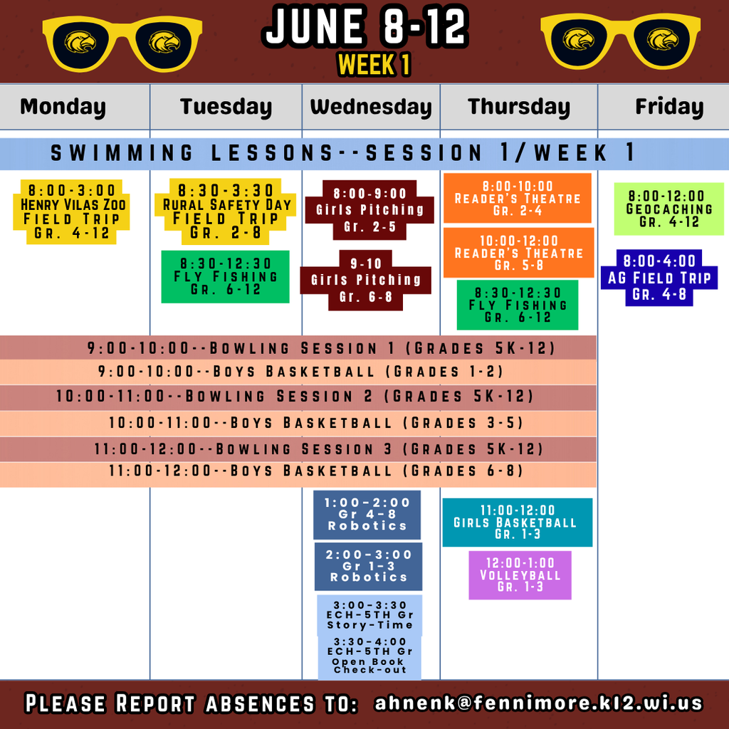 weekly calendar