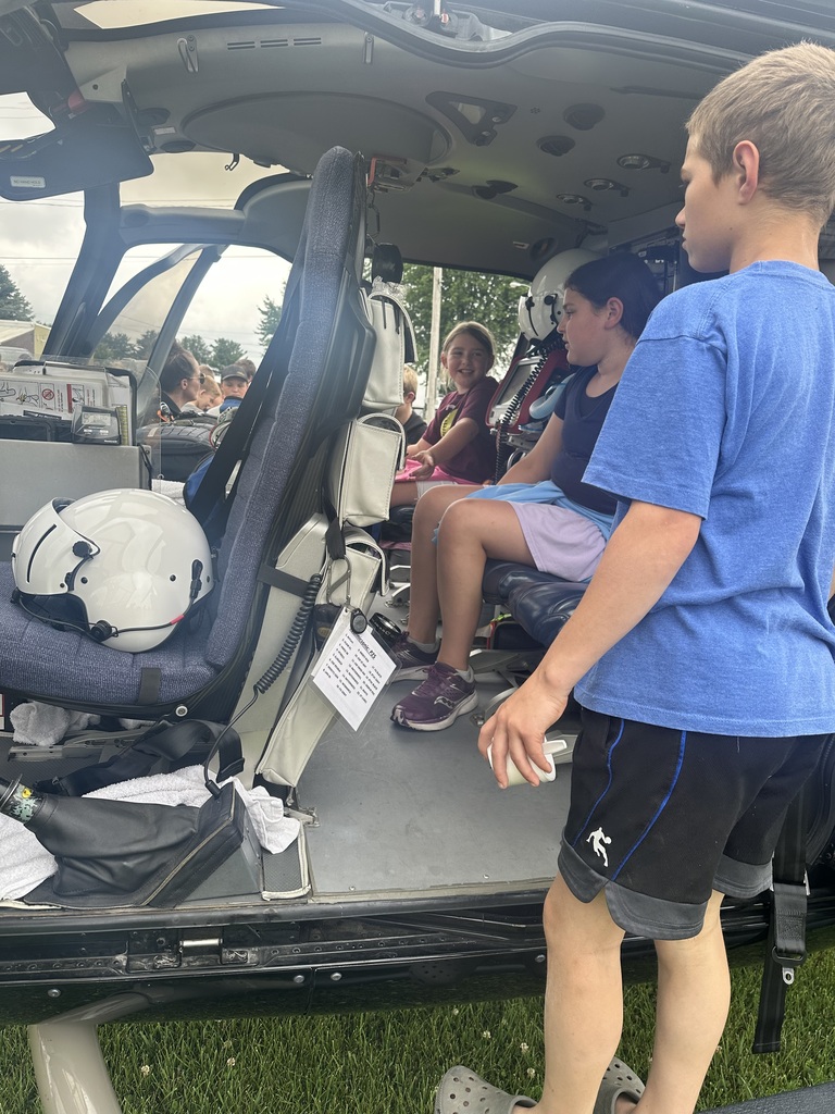 helicopter at rural safety day