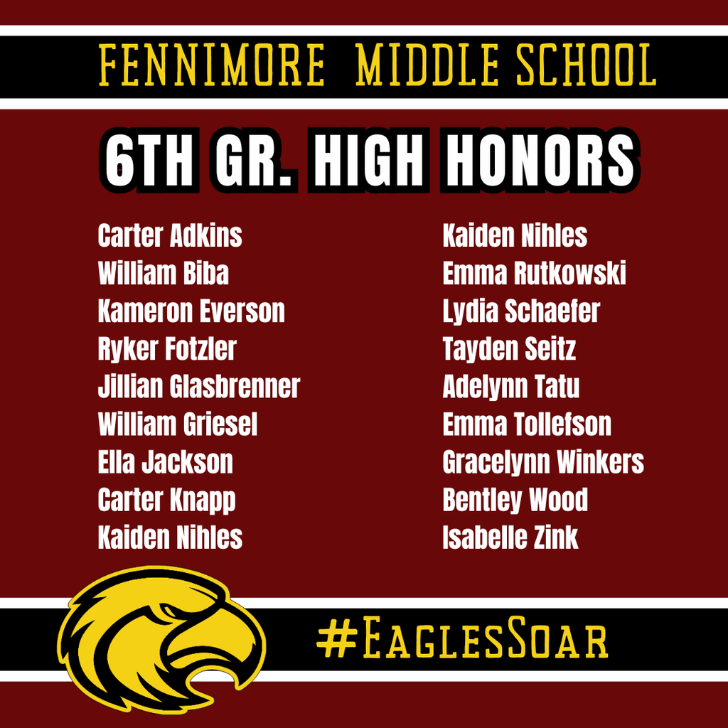 6th grade high honors