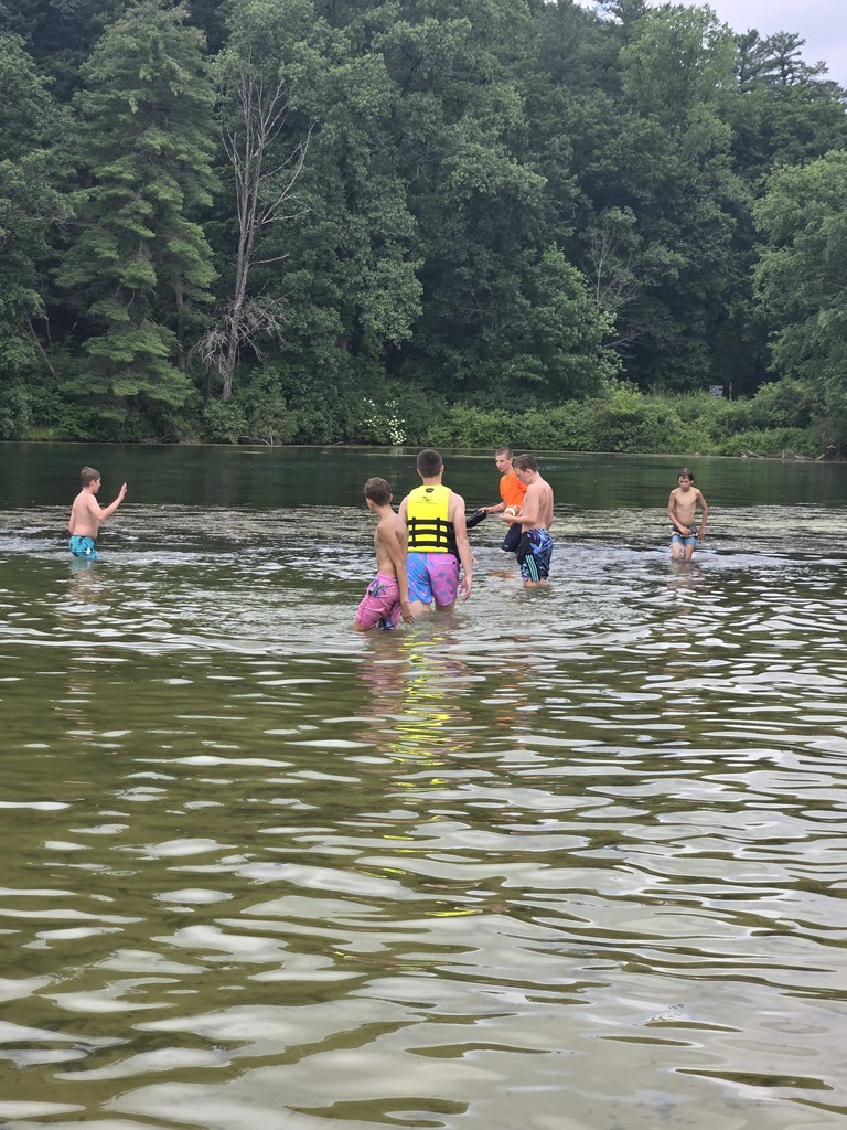 cooling off in water
