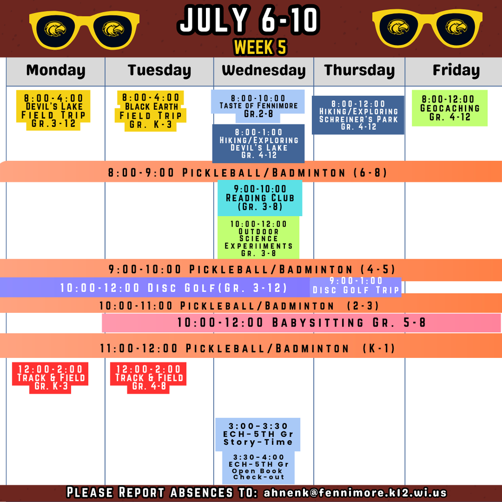 weekly calendar