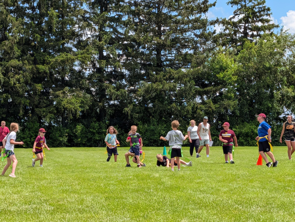 playing football
