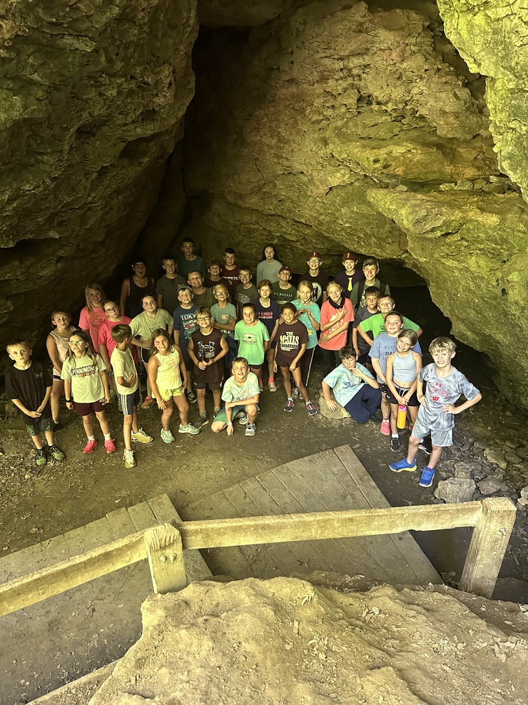 kids in cave