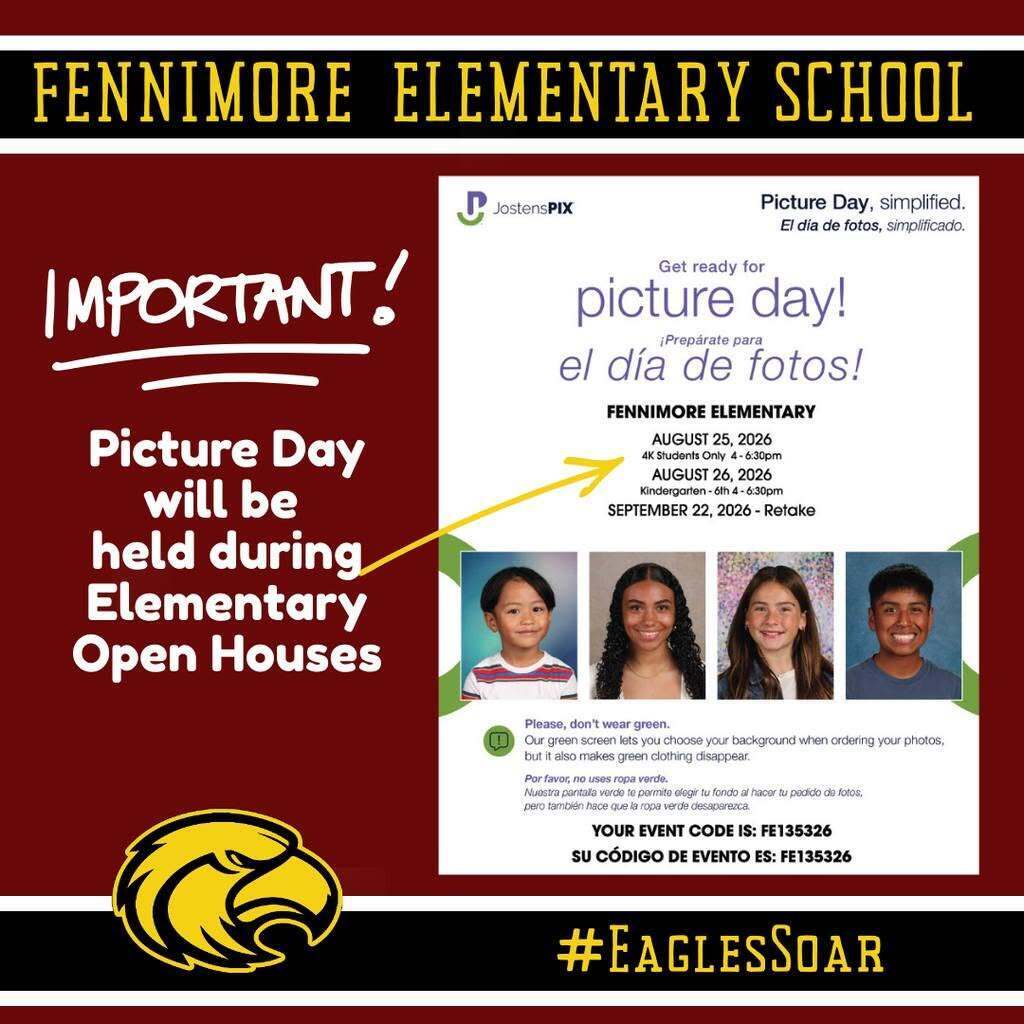 picture day coming up next Tuesday and Wednesday