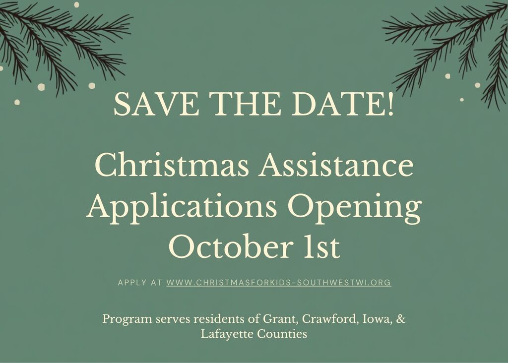 christmas assistance application opening October 1