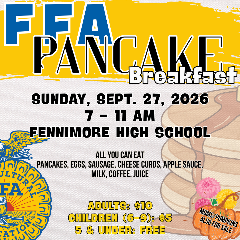 FFA Pancake Breakfast- Sun. Sept. 27th
