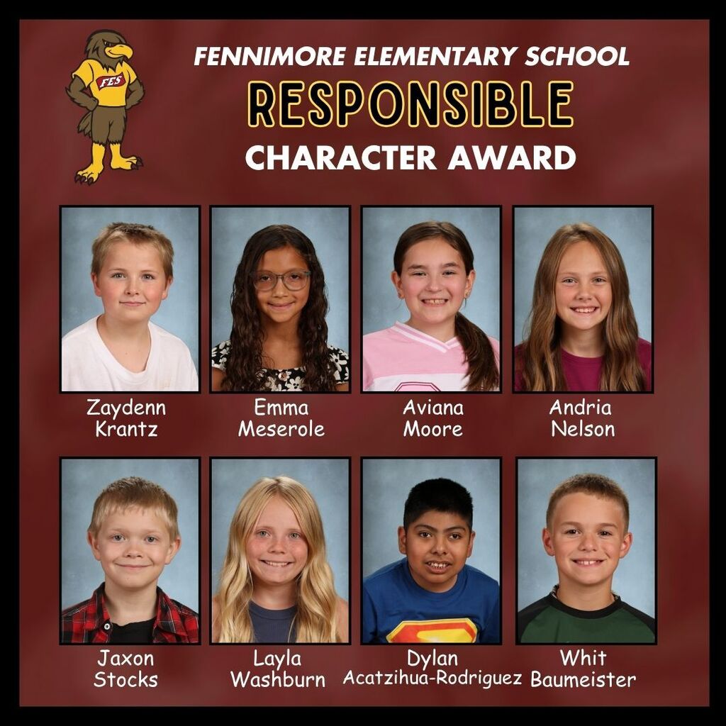 PBIS responsibility award winners