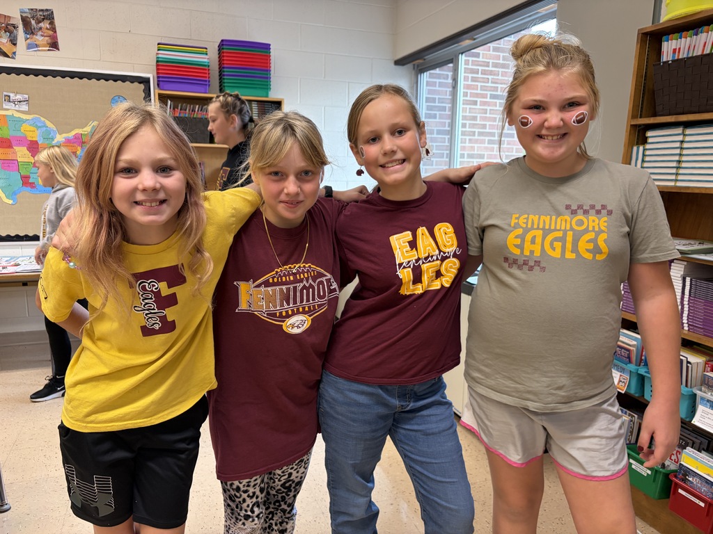students show their eagle pride by dressing in maroon and gold