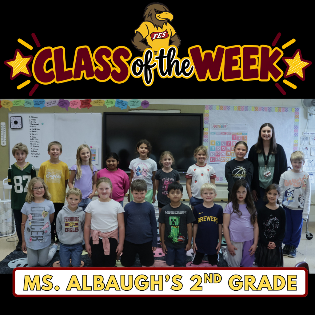 Ms. Albaugh's class picture for class of the week
