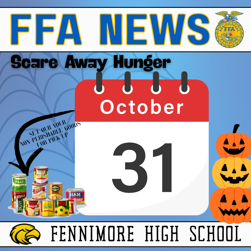 FFA Scare Away Hunger Planned for 10/31