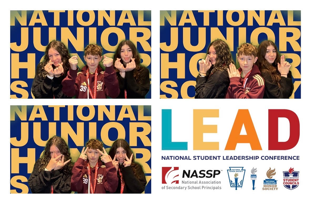NJHS Students pose at the LEAD student leadership conference