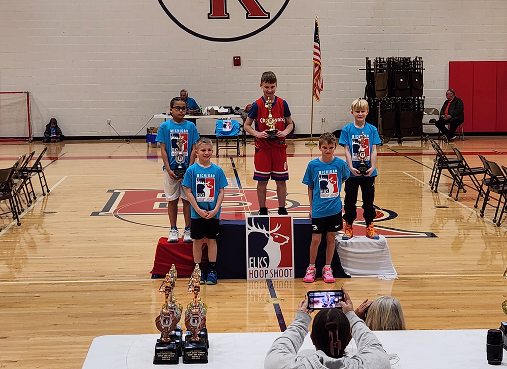 4th grader takes 2nd place in statewide Elks Hoop Shoot competition